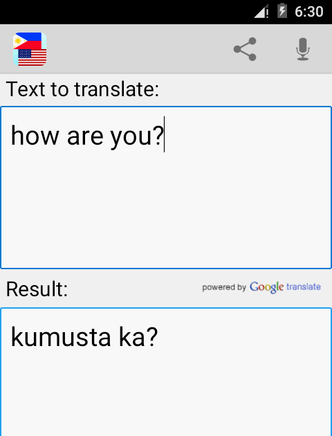English translate to tagalog