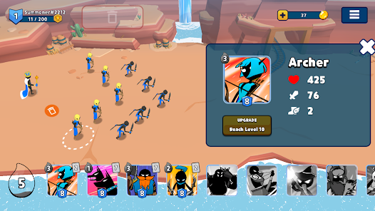 Screenshot 8 Stick Summoners: Stickman War android