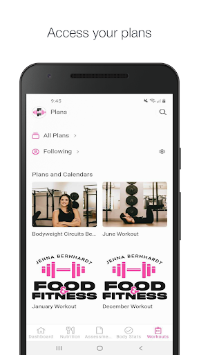 Food and Fitness App Screen 3