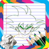 learn draw dbz anime icon