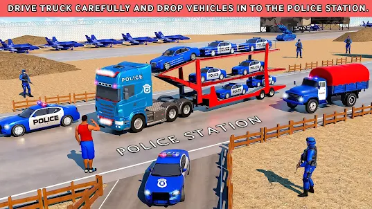Police Cargo Transport Truck