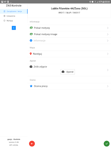 AMS Kontrole Screen 3