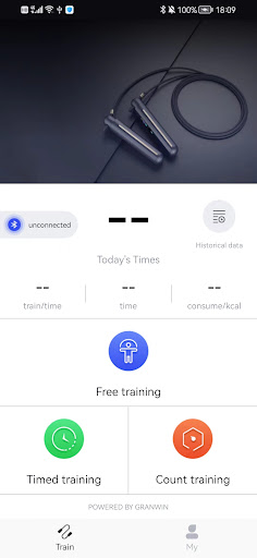 Android application Enjoy rope skipping screenshort
