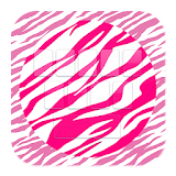 Zebra Keypad Pink Keyboard icon