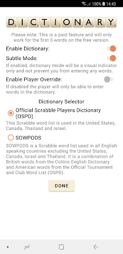 Scrabble Score Screen 3