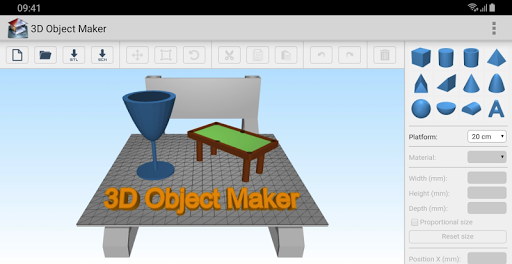 Android application 3D Object Maker screenshort