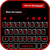 Cool Black Red Keyboard Theme icon