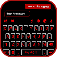 Тема для клавиатуры Cool Black Red