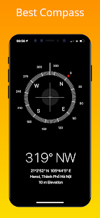 iCompass - Captura de tela do iOS 15 da bússola