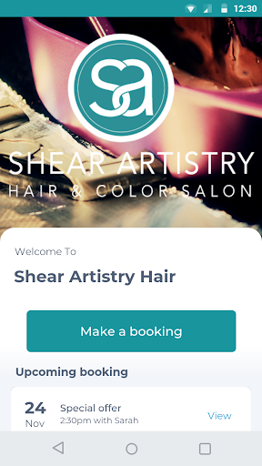Android application Shear Artistry Hair screenshort
