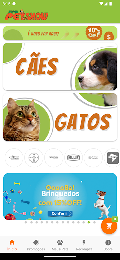 Android application SuperPetShow Barreiros screenshort