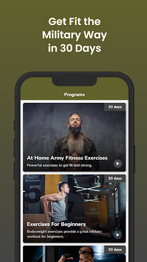 Screenshot of Military Style Fitness Workout