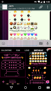 Birthday Art -Emoji Keyboard🎂 Screenshot