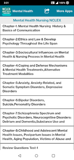 Mental Health Nursing Quiz Screen 2