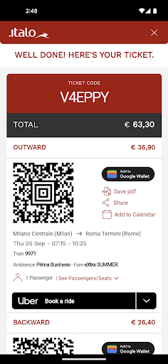 Screenshot of Italo: Italian Highspeed Train