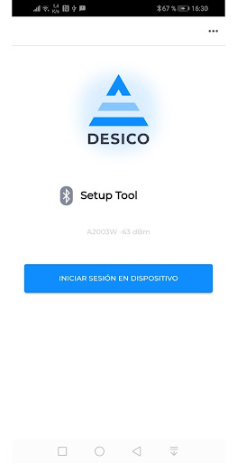 Android application Desico Setup Tool screenshort