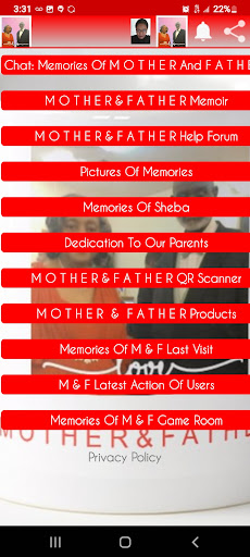 Android application Memories Of Mother And Father screenshort