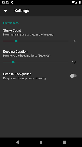 Android application Ominous Beeping App screenshort