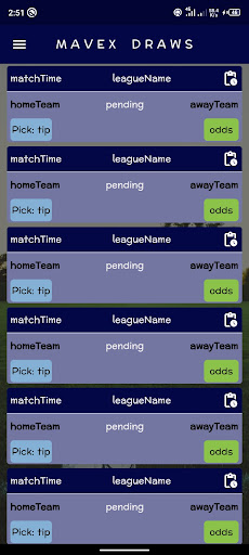 Android application MAVEX BETTING TIPS screenshort