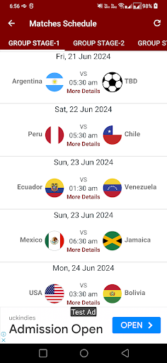 Futsal 2024 Scores Screen 2