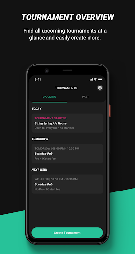 Android application Let's Foos Admin screenshort