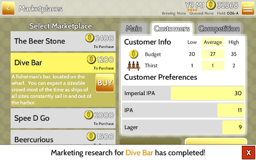 Fiz : Brewery Management Game Varies with device screenshots 4