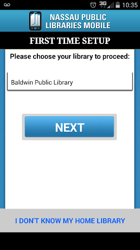 Android application Nassau Public Libraries Mobile screenshort