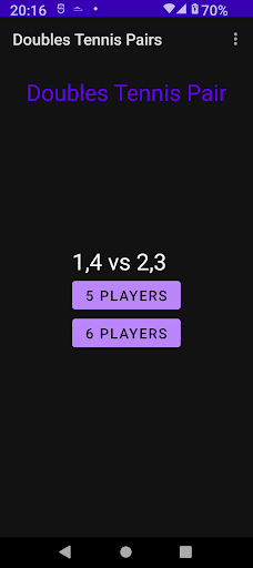 Doubles Tennis Pairs 5 or 6 Screen 3