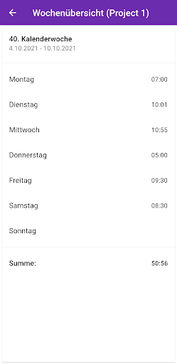 timeasy - Time Tracking Screen 3