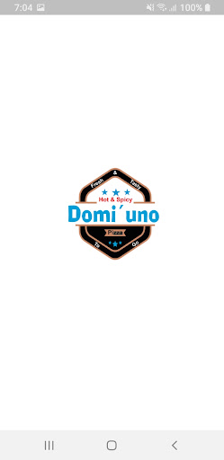 Android application Domiuno Pizza screenshort