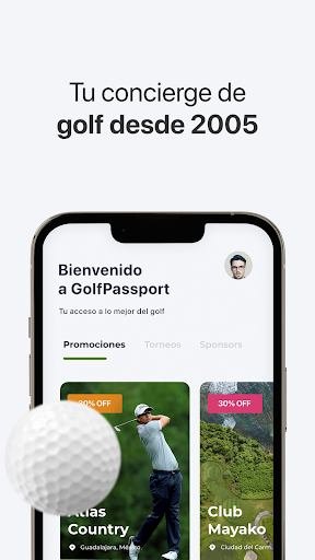 Android application Golf Passport screenshort