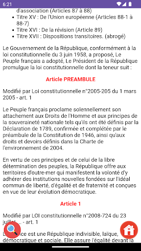 Constitution Française 1958 Screen 3
