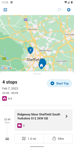 Android application ORTEC Driver App screenshort