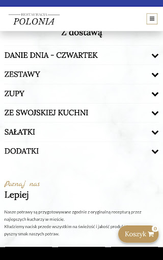 Restauracja Polonia Screenshot