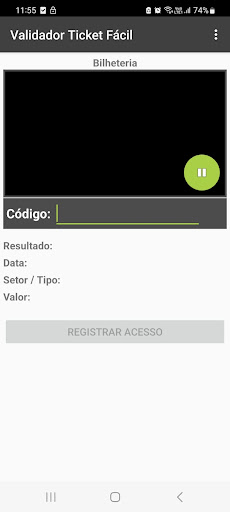 Validador Ticket Fácil Screen 2