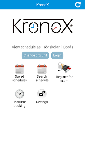 Android application KronoX screenshort