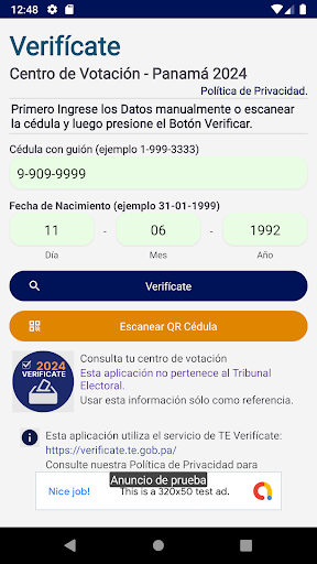Centro de Votación Panamá 2024 Screen 3