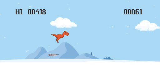 Snow Dinosaur Run