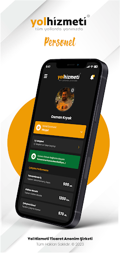 Android application Yol Hizmeti Personel screenshort