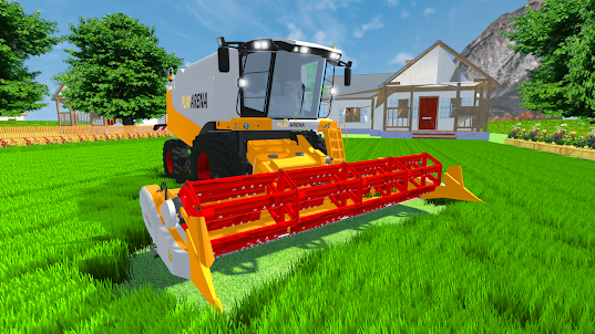 Lawn mowing simulation game