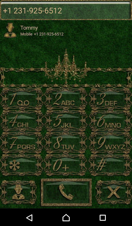 Green Gold Chandelier Dialer t - 1.1 - (Android)