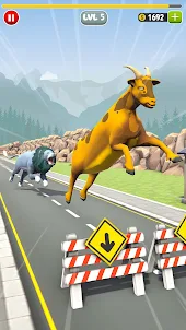 Crazy Goat Run: Animal Racing