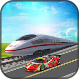 Train vs Car Super Racing Simulator icon