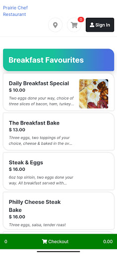 Prairie Chef Restaurant Screen 2