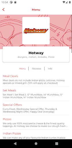 Android application Hotway screenshort