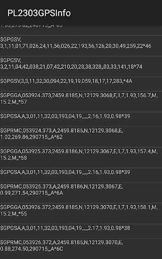 PL2303 GPSInfo Screen 2