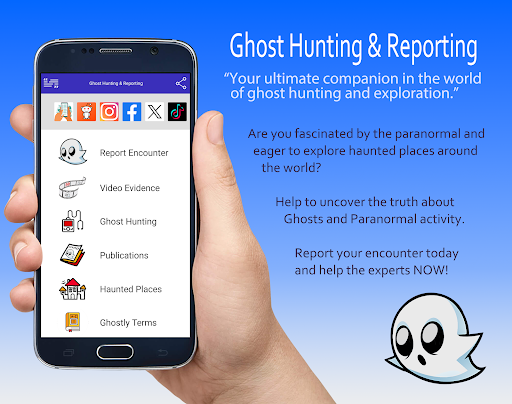 Android application Ghost Hunting & Reporting screenshort