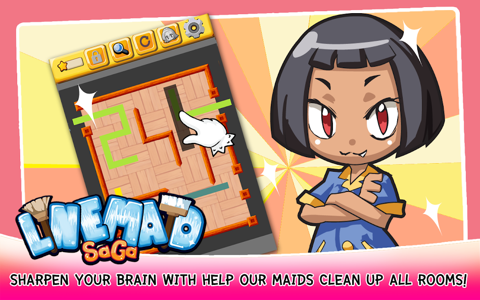 #10. Maid Saga - Line Puzzle (Android) Von: GAMEINDY