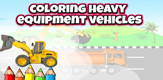 coloring construction vehicles