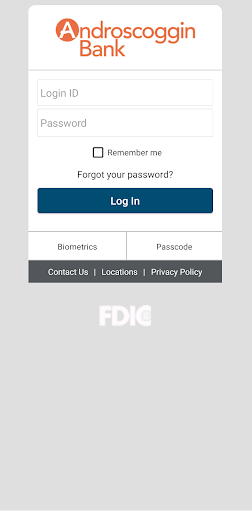 Android application Androscoggin Bank Mobile screenshort